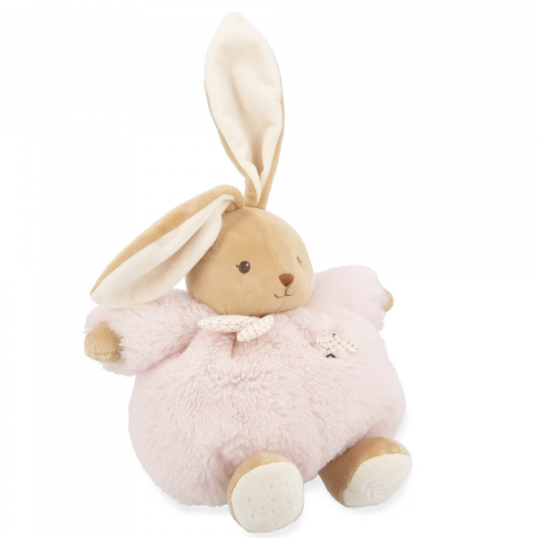 Peluche lapin patapouf 25 cm rose Kaloo