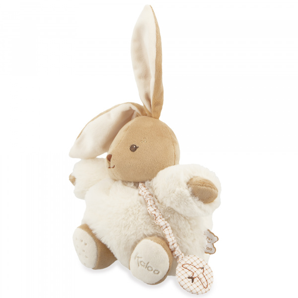 Peluche lapin patapouf musical 17 cm crème Kaloo