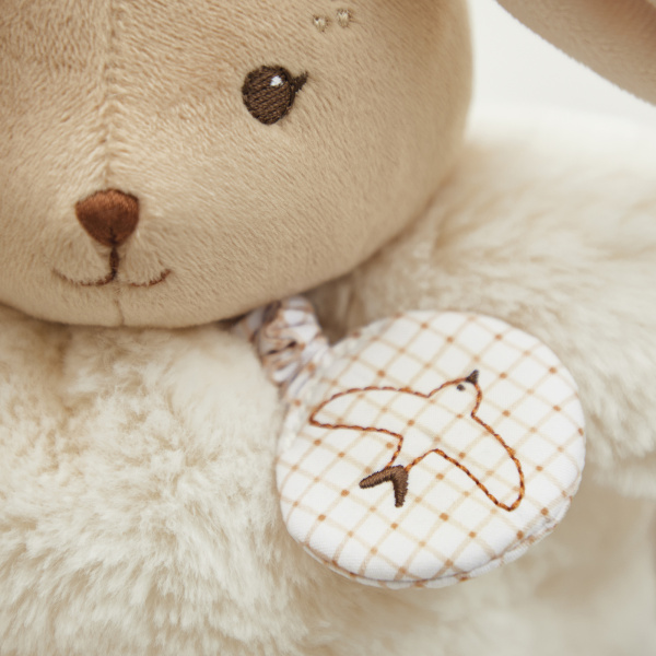 Peluche lapin patapouf musical 17 cm crème Kaloo