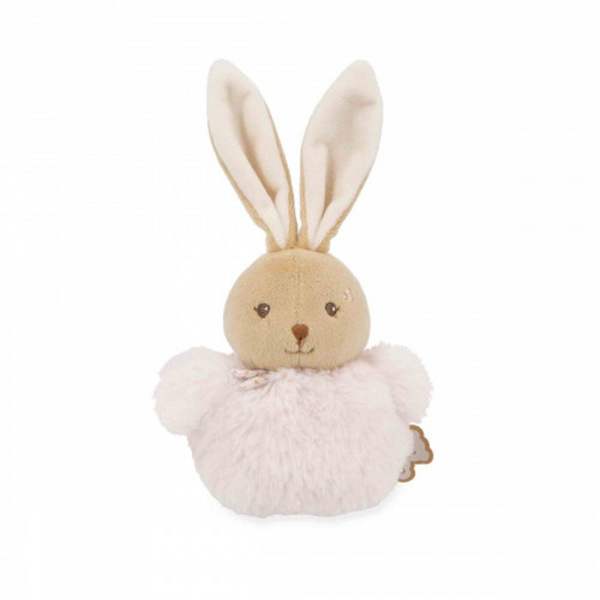Petite peluche pompon lapin rose Kaloo