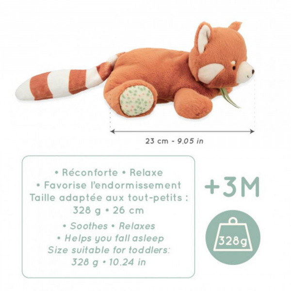 Peluche lestée panda roux Kaloo