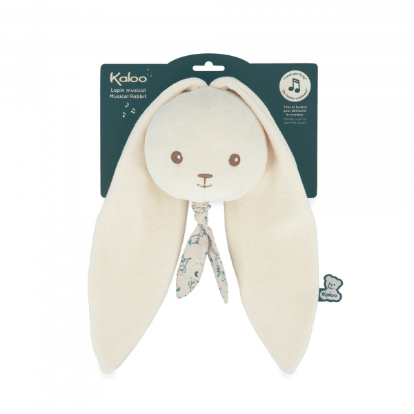 Peluche musicale nomade lapin crème Kaloo