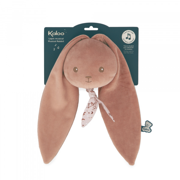 Peluche musicale nomade lapin terracotta Kaloo