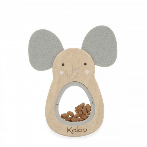 Hochet sonore en bois elephant Kaloo