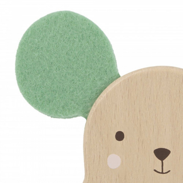 Hochet sonore en bois lapin Kaloo