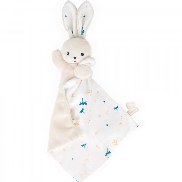 Doudou carré douceur plat lapin bouquet d'agrumes Kaloo