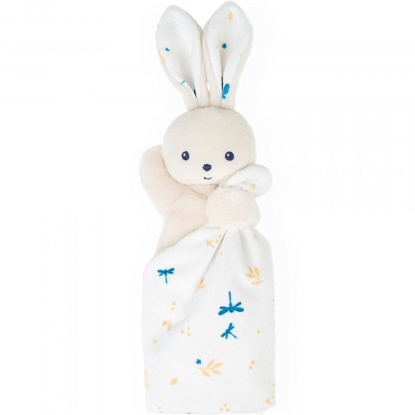 Doudou carré douceur plat lapin bouquet d'agrumes Kaloo