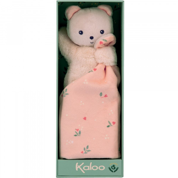 Doudou carré douceur plat lapin bouquet d'agrumes Kaloo