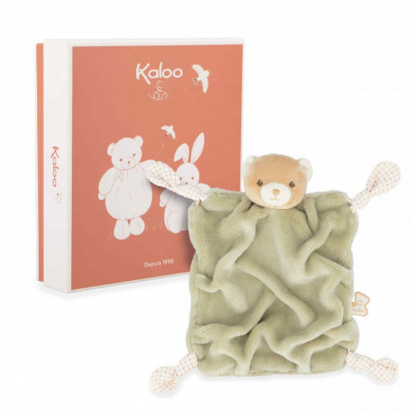Doudou plat plume ourson 25 cm Kaloo