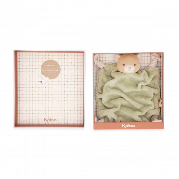 Doudou plat plume ourson 25 cm Kaloo