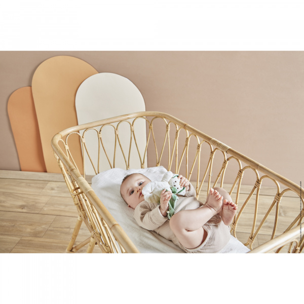 Doudou carré douceur plat lapin bouquet d'agrumes Kaloo