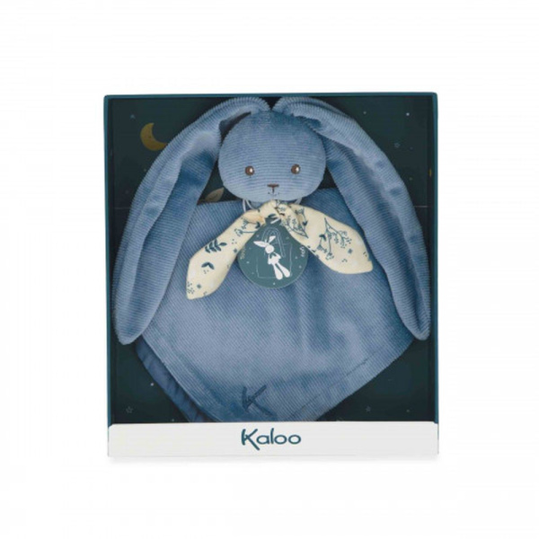 Doudou lapin lapinoo bleu horizon Kaloo