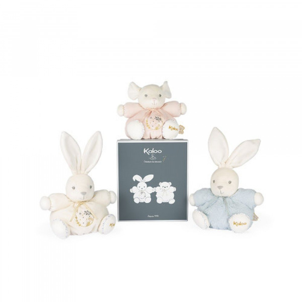 Doudou patapouf perle lapinou bleu 18 cm Kaloo