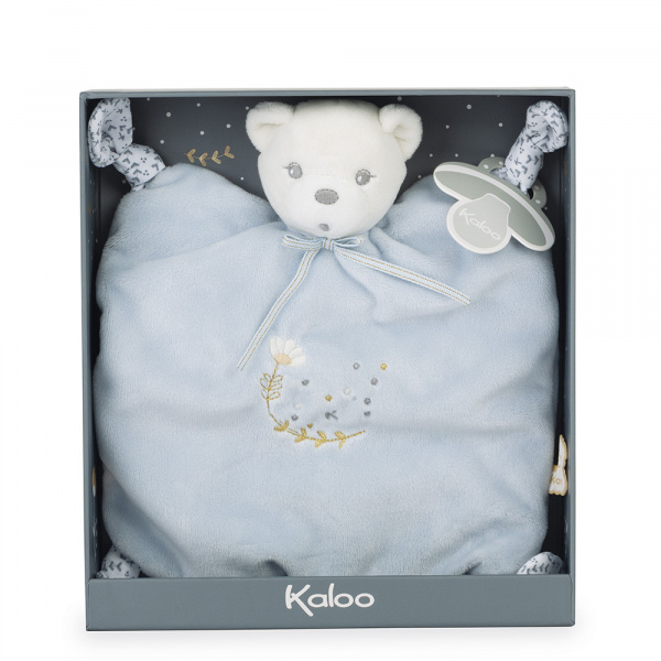 Doudou plat plume ourson 25 cm Kaloo