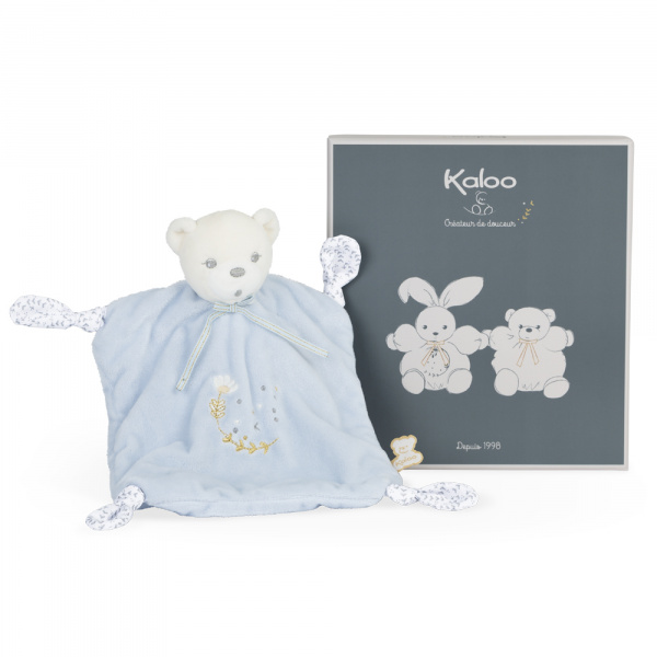 Doudou plat plume ourson 25 cm Kaloo
