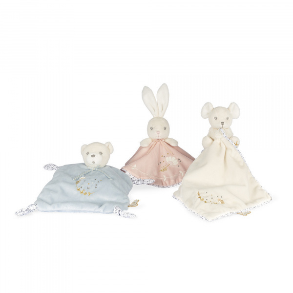 Doudou plat plume ourson 25 cm Kaloo