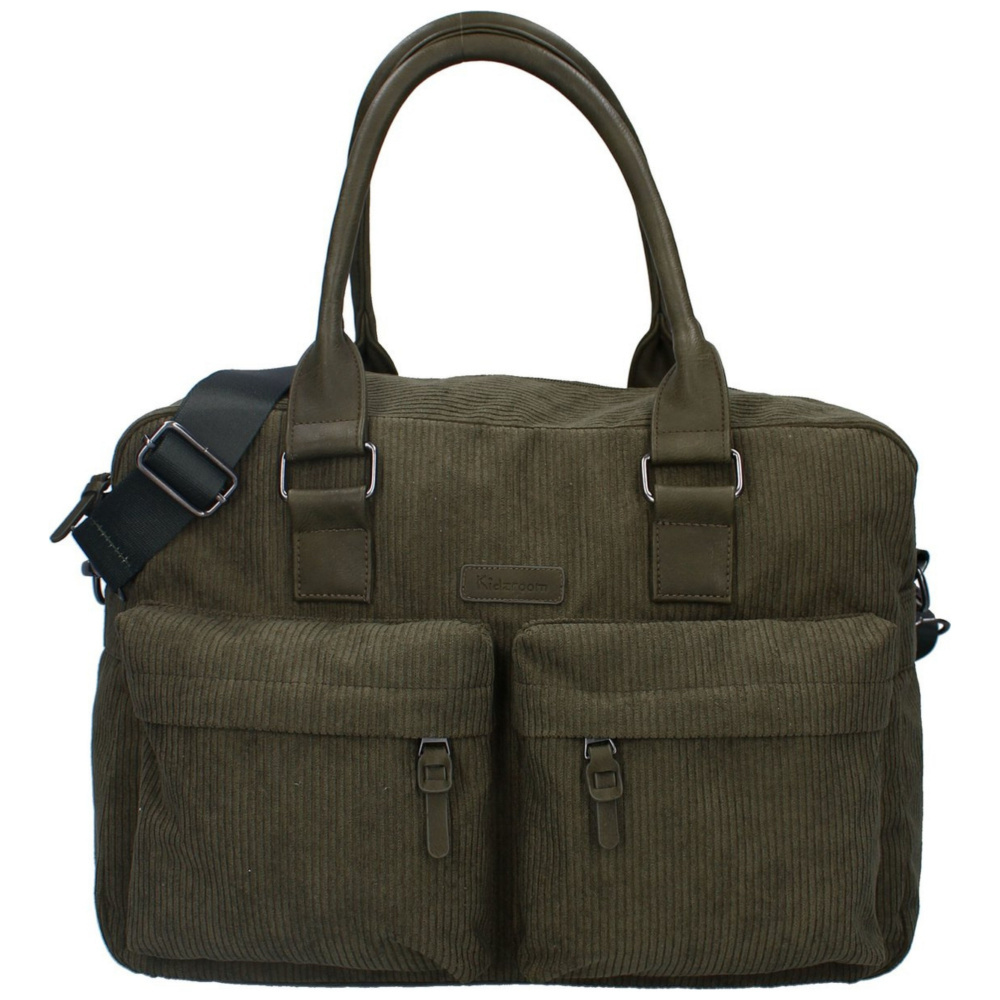 Sac ?� langer (avec matelas ?� langer) - velours c?�tel?� foug?�re de Kidzroom sur allob?�b?�