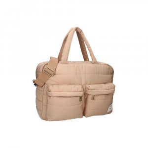 Sac à langer imperméable matelassé avec matelas à langer 2 crochets - beige Kidzroom