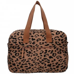 Sac à langer avec matelas à langer léopard caramel Kidzroom