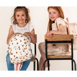 Sac à dos enfant perfect picnic fruits et fleurs rose Kidzroom