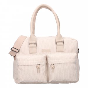 Sac à langer avec matelas à langer velours côtelé sable Kidzroom