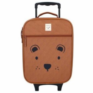 Valise enfant ours cappuccino Kidzroom