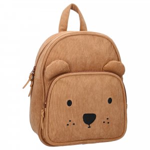 Sac à dos enfant ourson côtelé marron 31 cm Kidzroom
