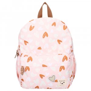 Sac à dos enfant coeurs rose/caramel 36 cm Kidzroom