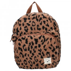 Sac à dos enfant sherpa léopard 31 cm Kidzroom