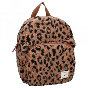Sac à dos enfant sherpa léopard 31 cm Kidzroom