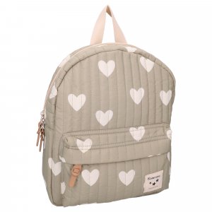 Sac à dos enfant coeurs vert 31 cm Kidzroom