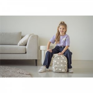 Sac à dos enfant coeurs vert 31 cm Kidzroom