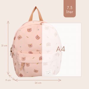 Sac à dos enfant oursons beige 31 cm Kidzroom
