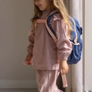 Sac à dos enfant neud bleu denim 36 cm Kidzroom