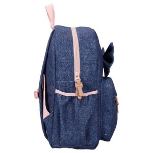 Sac à dos enfant neud bleu denim 36 cm Kidzroom
