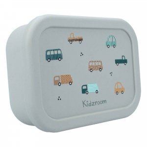 Lunch box 3 compartiments en silicone véhicules Kidzroom