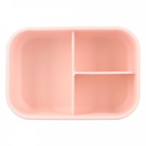 Lunch box 3 compartiments en silicone coeurs Kidzroom