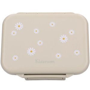Lunch box inox 2 compartiments pâquerettes sable Kidzroom
