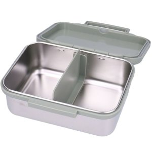 Lunch box inox 2 compartiments dino vert Kidzroom