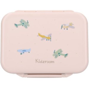 Lunch box inox 2 compartiments avions beige Kidzroom