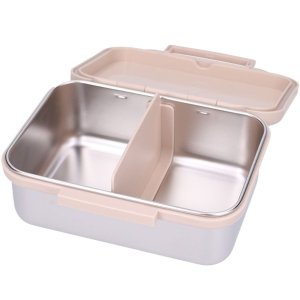 Lunch box inox 2 compartiments avions beige Kidzroom