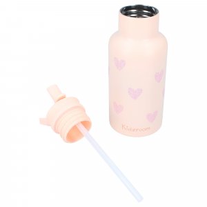 Gourde enfant coeurs 350 ml rose Kidzroom
