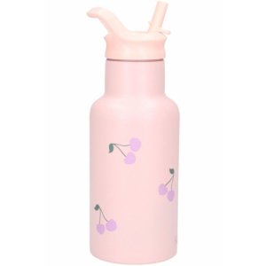 Gourde enfant cerises 350 ml rose Kidzroom