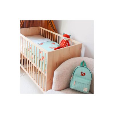 Sac à dos enfant brodé tattle and tales - renard vert