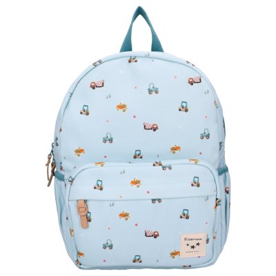 Sac à dos enfant véhicules bleu 36 cm