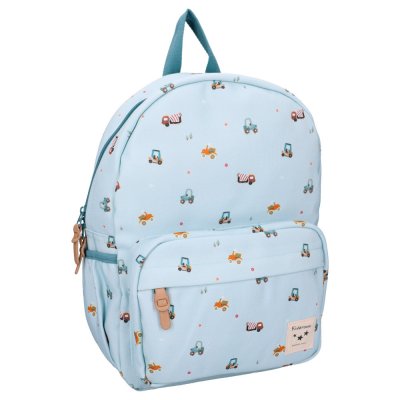 Sac à dos enfant véhicules bleu 36 cm
