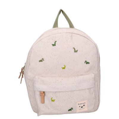 Sac à dos enfant dinosaures beige 31 cm