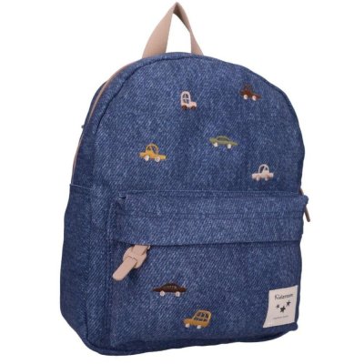 Sac à dos enfant véhicules bleu denim 31 cm