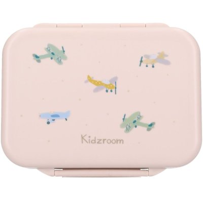 Lunch box inox 2 compartiments avions beige