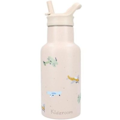 Gourde enfant avions 350 ml beige